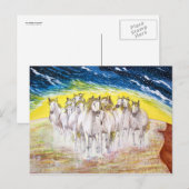 MUSTANGS POSTKARTE (Vorne/Hinten)