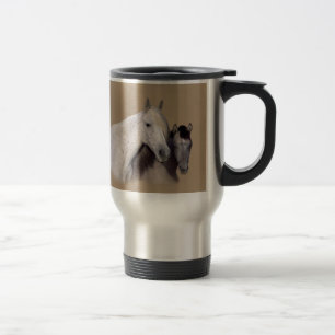 Mustangs Sally und Wilson-Tasse Reisebecher