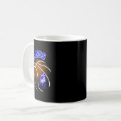 Mustangs Sketll Mustang Stolz Schulgeist Maskottch Kaffeetasse (Vorderseite Links)