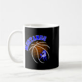 Mustangs Sketll Mustang Stolz Schulgeist Maskottch Kaffeetasse (Links)