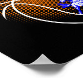 Mustangs Sketll Mustang Stolz Schulgeist Maskottch Poster (Ecke)