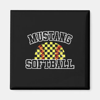 Mustangs Softball Mom Mustangs Schulgeist Sport  Magnet