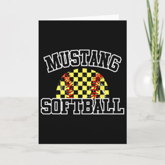 Mustangs Softll Mama Mustangs Schulgeist Sport Karte