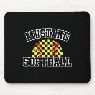 Mustangs Softll Mom Mustangs School Spirit Sports  Mousepad