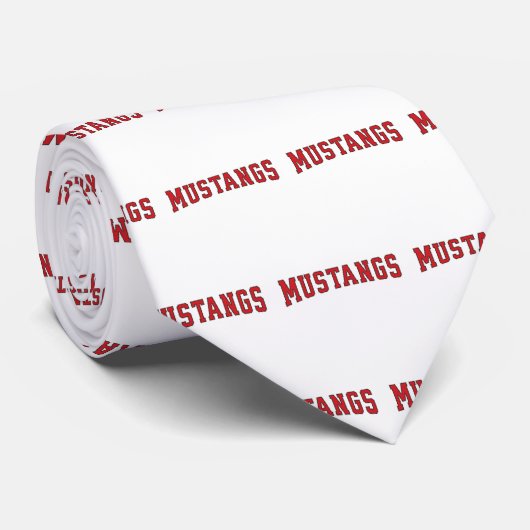Mustangs Sports Neck Tie Krawatte (Gerollt)
