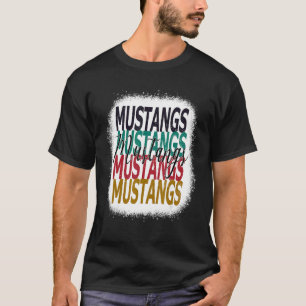 Mustangs Teacher School Sport Fan Team Spirit Ble T-Shirt