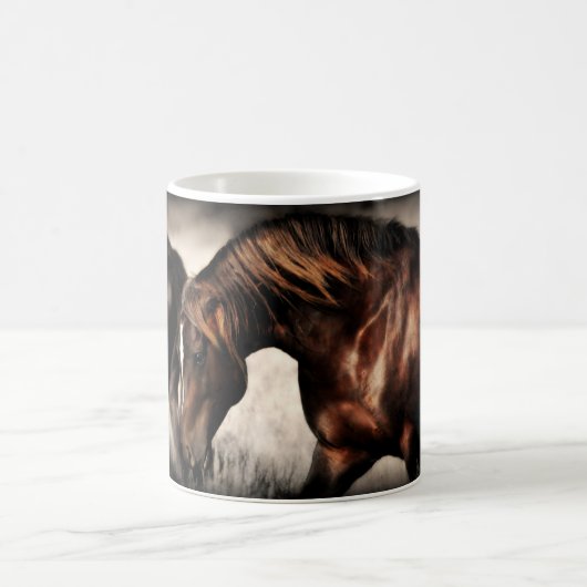 Mustangstallions-Tasse Kaffeetasse (Mittel)