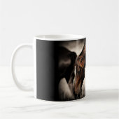 Mustangstallions-Tasse Kaffeetasse (Links)