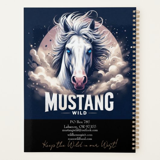 MustangWild Planner Planer (Rückseite)