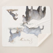 MustangWild Stallion Survivor Sherpa Blanket Sherpadecke (Vorderseite (Horizontal))
