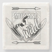 MustangWild Untersetzer (Vorderseite)