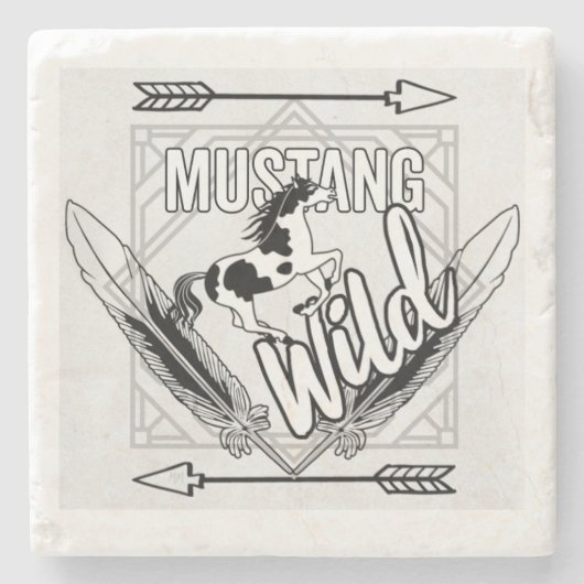 MustangWild Untersetzer (Vorderseite)