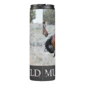 MustangWild Wasserflasche - Lobo Thermosbecher (Rückseite)