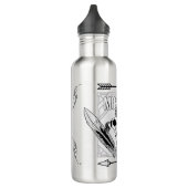 MustangWild Wasserflasche Running Pin Edelstahlflasche (Links)
