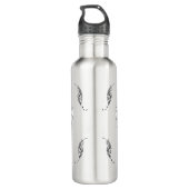 MustangWild Wasserflasche Running Pin Edelstahlflasche (Rückseite)