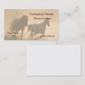 Mustangzusammenfassung Pastell-Kunst Visitenkarte (Vorne/Hinten)