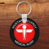 Mustard Allergy Schlüsselanhänger (Vorderseite)