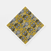 Mustard Anglo Saxon Art Print Serviette (Ecke)