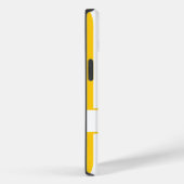 Mustard Autumnal Streifen mit Monogramm Case-Mate iPhone Hülle (Rückseite / Rechts)