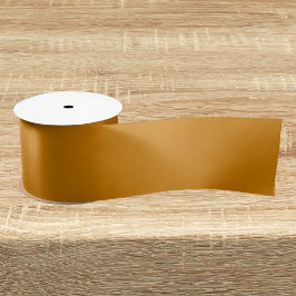 Mustard Brown Solid Color Satinband