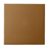 Mustard Brown Solid Color Tile Fliese (Vorderseite)