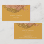 Mustard Brush Glam Stylist macht Künstler Vip Visitenkarte (Vorne/Hinten)