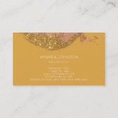 Mustard Brush Glam Stylist macht Künstler Vip Visitenkarte (Rückseite)