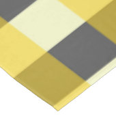 MUSTARD & CHARCOAL KARO TISCHDECKE (Schrägansicht)