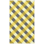 MUSTARD & CHARCOAL KARO TISCHDECKE (Vorderseite)