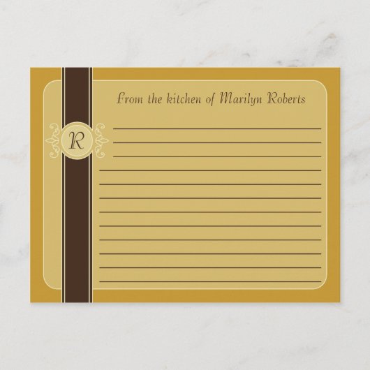 Mustard Classic Erntekarten Postkarte (Vorderseite)