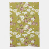 Mustard Cranberry Floral Kitchen Towels Geschirrtuch (Vertikal)