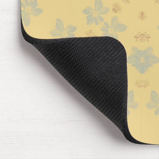 Mustard Floral Mousepad (Ecke)