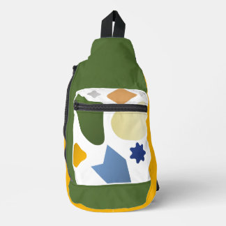 Mustard Geometric Crossbody Bag