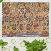 Mustard Khyrdagyd 19. Jahrhundert farbenfroh dunke Geschirrtuch (Gefaltet)