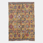 Mustard Khyrdagyd 19. Jahrhundert farbenfroh dunke Geschirrtuch (Vertikal)