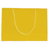 Mustard Large Gift Bag - Single Color Design Große Geschenktüte (Rückseite)