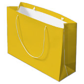 Mustard Large Gift Bag - Single Color Design Große Geschenktüte (Rückseite Schrägansicht)