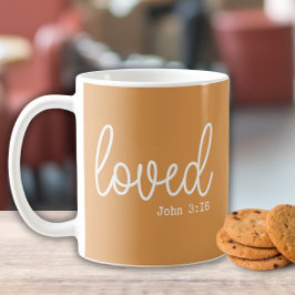 Mustard Liebe Faith Quote minimalistisch Kaffeetasse