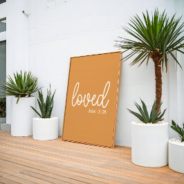 Mustard Liebe Faith Quote minimalistisch Poster