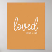 Mustard Liebe Faith Quote minimalistisch Poster (Vorne)