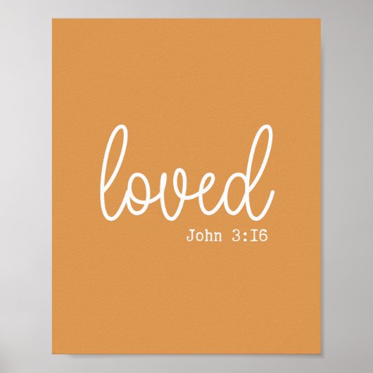 Mustard Liebe Faith Quote minimalistisch Poster (Vorne)