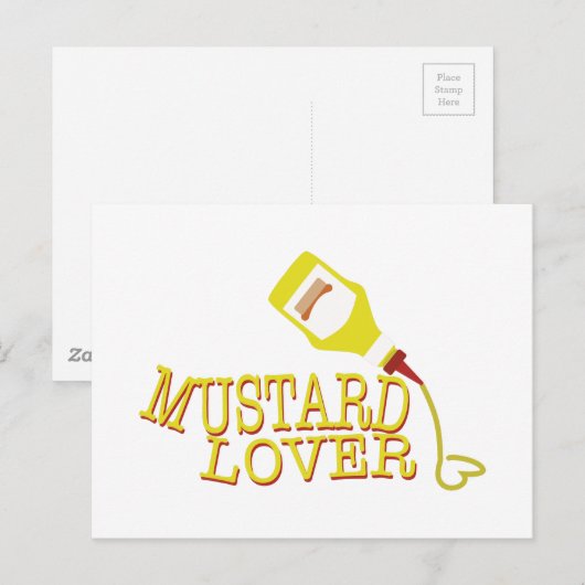 Mustard Lover Postkarte (Vorne/Hinten)