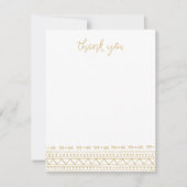 Mustard Modern Boho Vielen Dank Mitteilungskarte (Vorderseite)