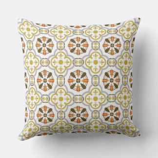 Mustard Orange Alhambra Throw Pillow Kissen
