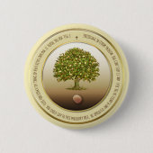 Mustard Seed Geschenk Taufen Button, Glaubenssatz Button (Vorderseite)
