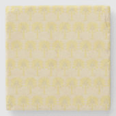 Mustard Spice Moods Palm Steinuntersetzer (Vorderseite)