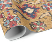 Mustard Südwestlich Verziert Geschenkpapier (Rolleneckpunkt)