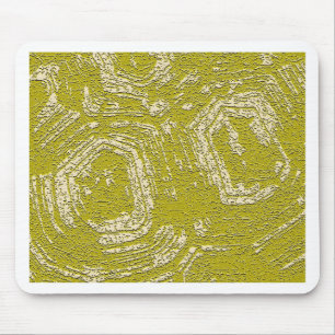 Mustard Tortoise Muschel abstrakt von Leah G Mousepad