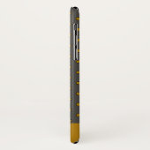 Mustard und Brown Polka Dots Muster Monogram Case-Mate iPhone Hülle (Hinten/Links)