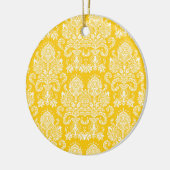 Mustard Viktorianisch Damask Keramik Ornament (Links)